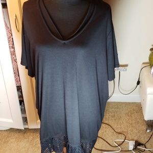 Black Lace embellished top
